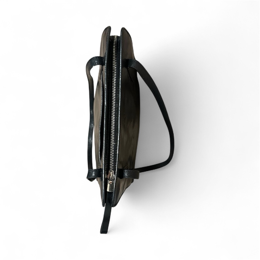 Monsac Original- Elegant Black Leather Tote Bag - Picture 3 of 13